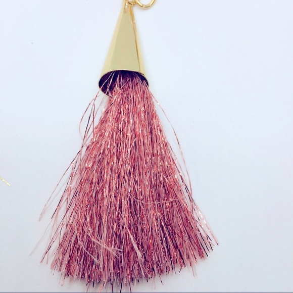 NECKLACE BOHO Tassel & CZ EARRING SET IN PINK! - Picture 9 of 11